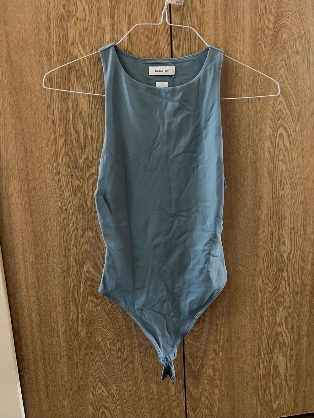 Aritzia Babaton Blue Scoop Neck